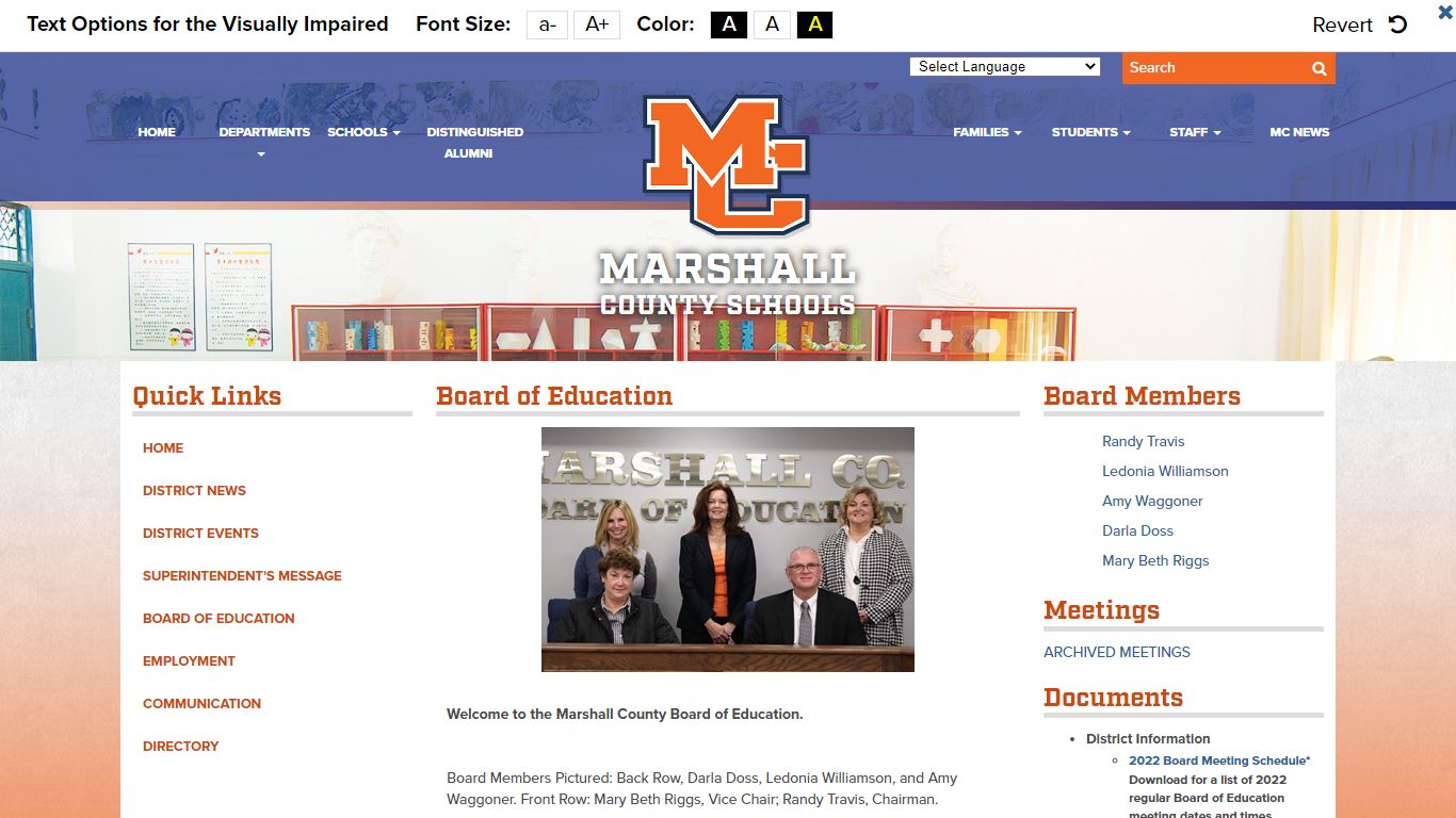 Board - Marshall County Schools