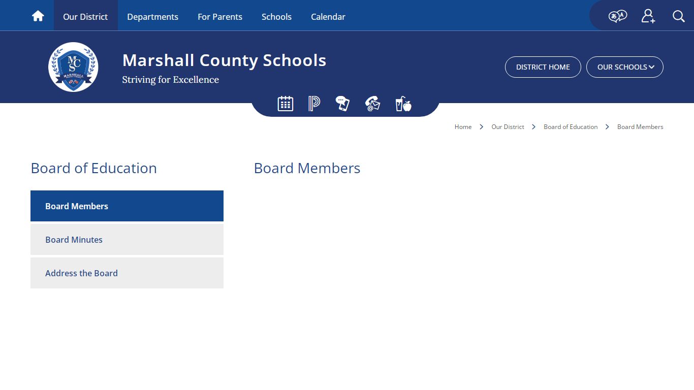 Board of Education / Board Members - marshallk12